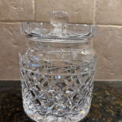 Waterford, Glandore Pattern Biscuit Barrel Waterford Glandor Pattern Biscuit Barrel