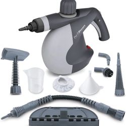 PurSteam Handheld Pressurized Steam Cleaner 9 Tools Car Leather Window PS-581X