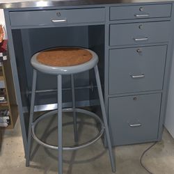 MCM Vintage Industrial Desk Powder Coated