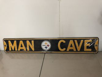 Steelers Man Cave Street Sign