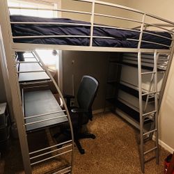 Bunk Bed With Desk Under It