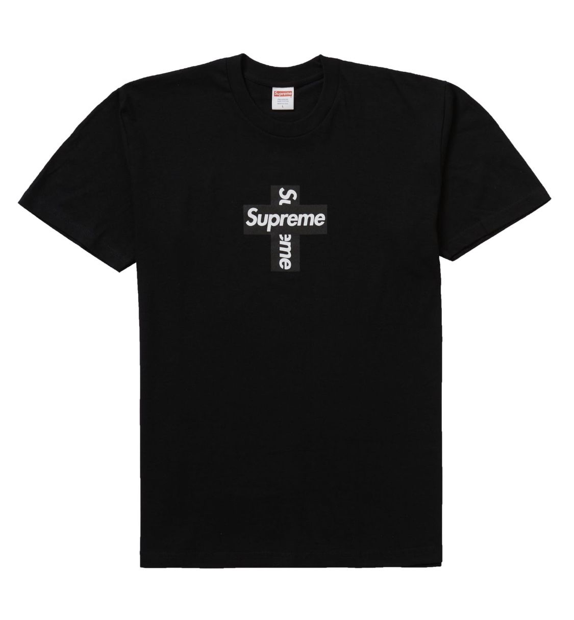 Supreme Cross Box Logo Tee Black Medium