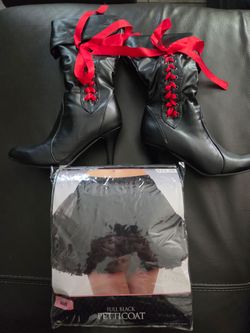 Pirate Costume Boots and Corset Set