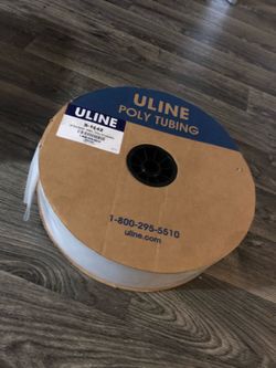 Uline poly tubing S-1142 3” x 1500’ 4 MIL poly tubing