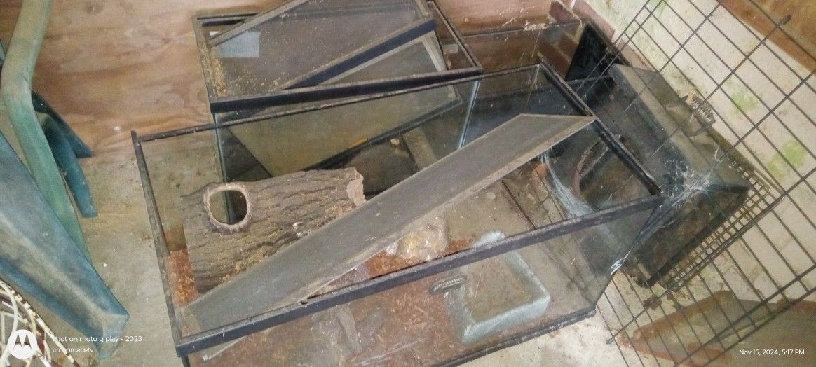 Reptile Tanks (4) $60 For All