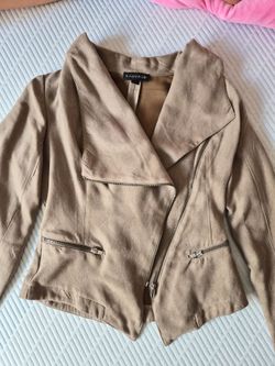 Very cute suede moto jacket