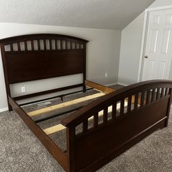 Cal King Bed Frame W/ Box Spring