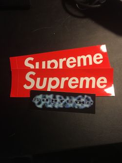 Supreme stickers everything is shit