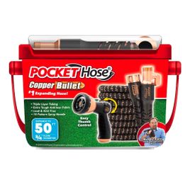 Hose Copper Bullet 50ft Expanding Garden Hose with Nozzle
