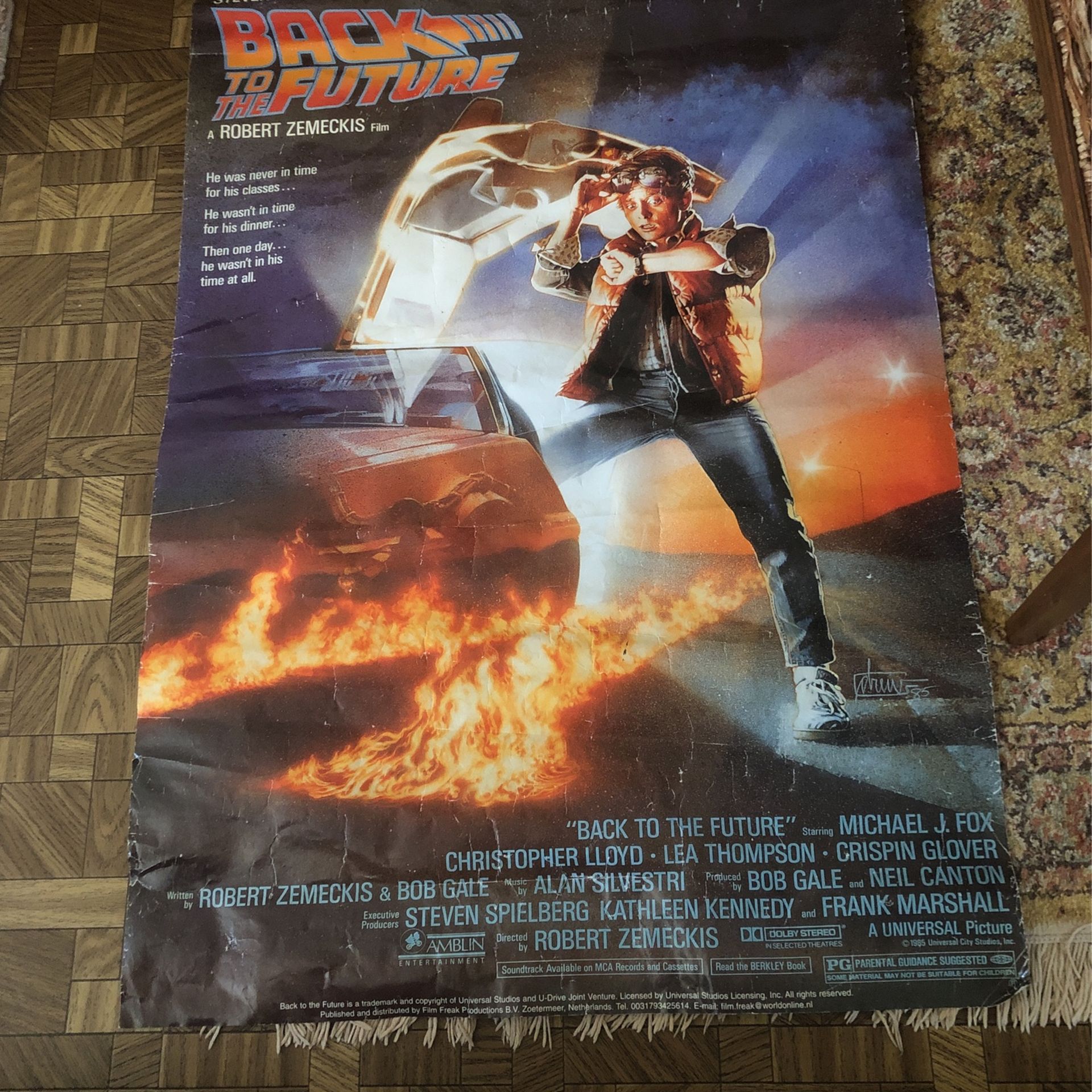 Vintage Back To The Future Poster 