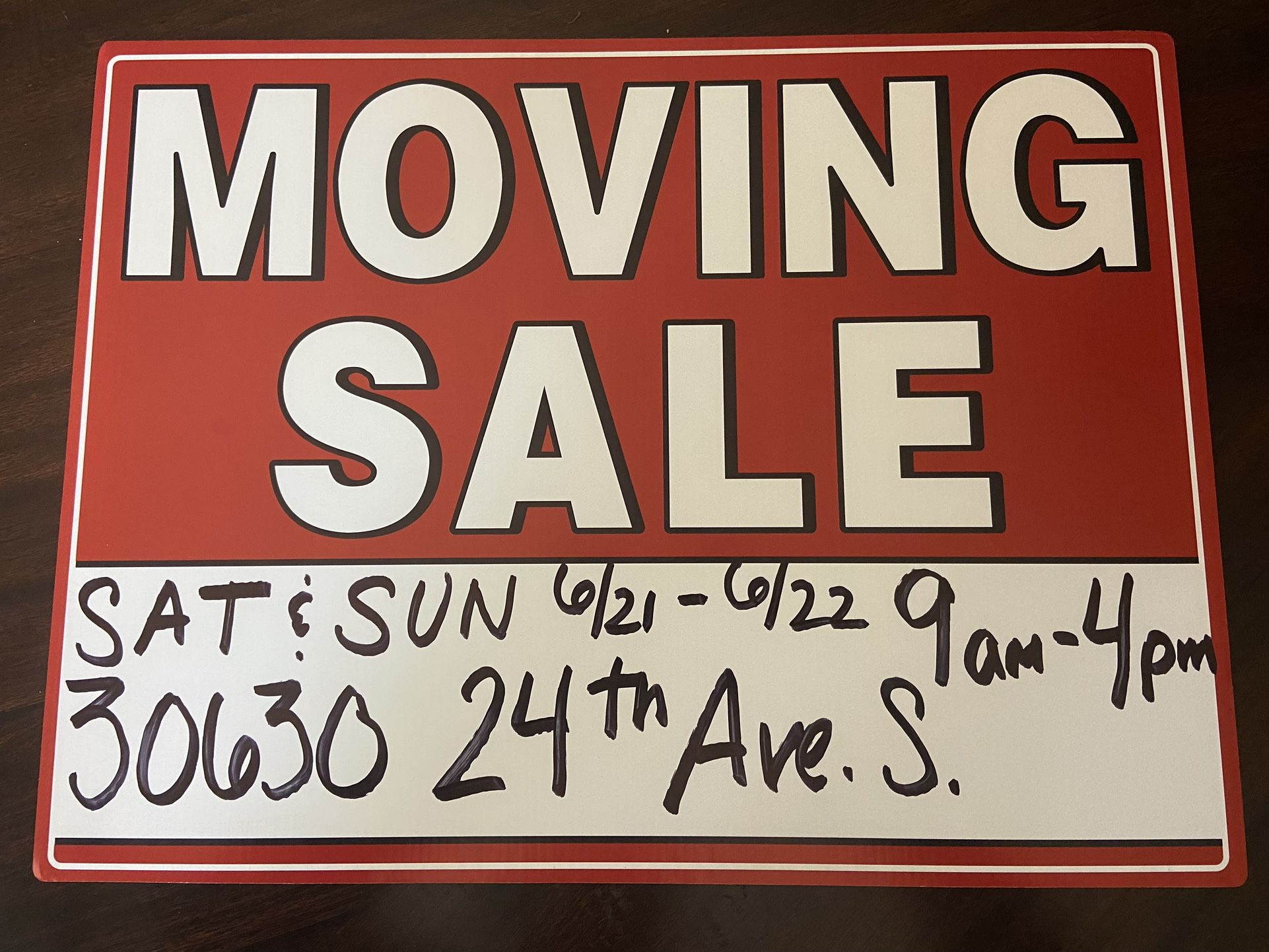 MOVING SALE 6/21-6/22 COME SEE US