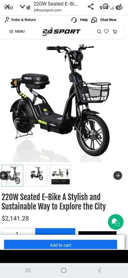 Volta VSM 220W Class 2 15mph electric bicycle