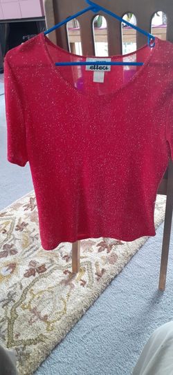 Sparkly Bright Red Sweater