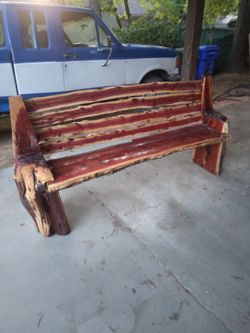 Red cedar bench