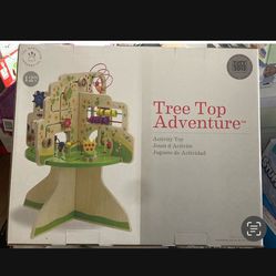 New Wooden Wood Tree Top Adventure Activity Center Manhattan Toy For Kids