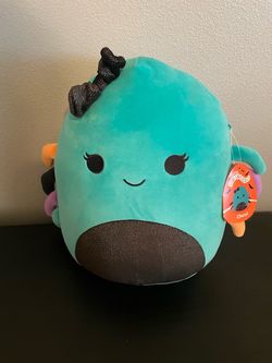 New Squishmallows Teal Halloween Spider Cheryl 10 X 14 Inches