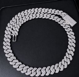 Cuban link 925/ moissanite