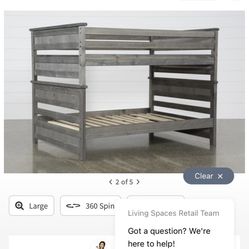 Bunkbed From Living Spaces With Twin Mattress 