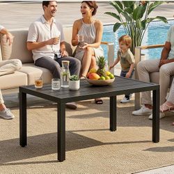 Black Metal Outdoor Coffee Table