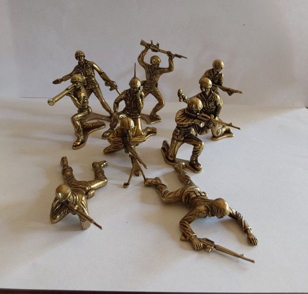 New Hand Made Brass Army Figures (One Of A Kind)