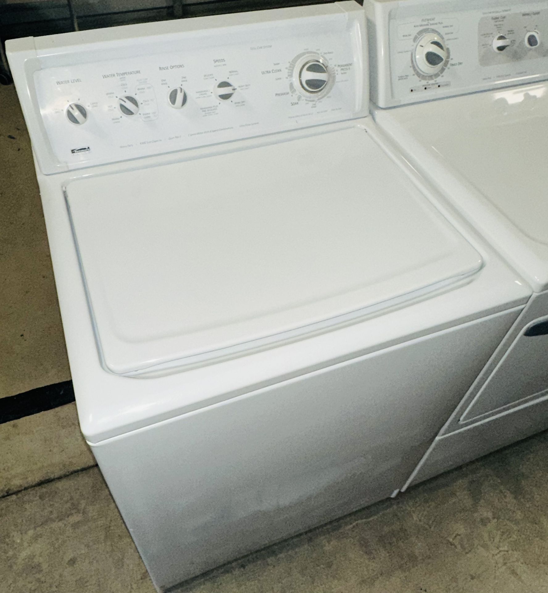 King Size Kenmore Elite Washer and Matching Electric Dryer 
