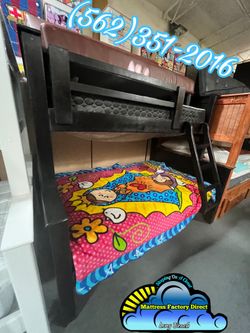 Twin XL Queen bunk bed with mattresses colchones nuevos