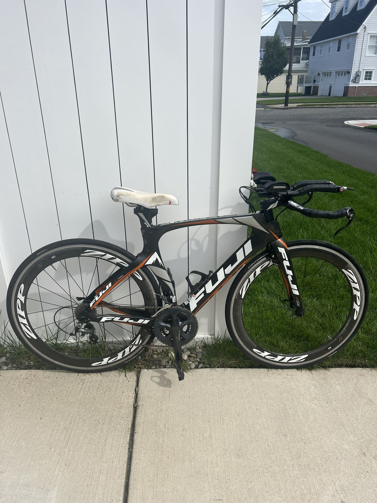 Triathlon Bike with Power Meter & Zip Wheels