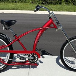 Phat Cycles XC-3 Red Metallic Rat RodChopper Bike
