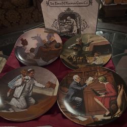 For Norman Rockwell Collectors Plates By Knowles China Company