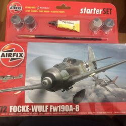 Model Airplane-Focke-Wulf Fw190A-8 Airfix Starter Set