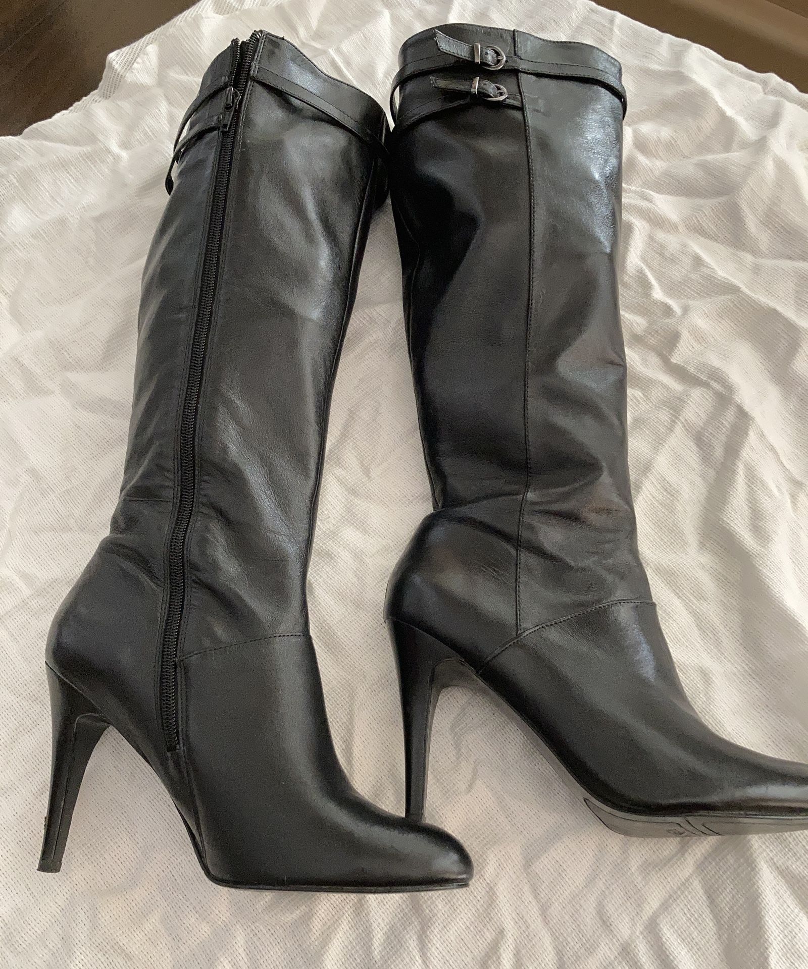 Black Leather Boots