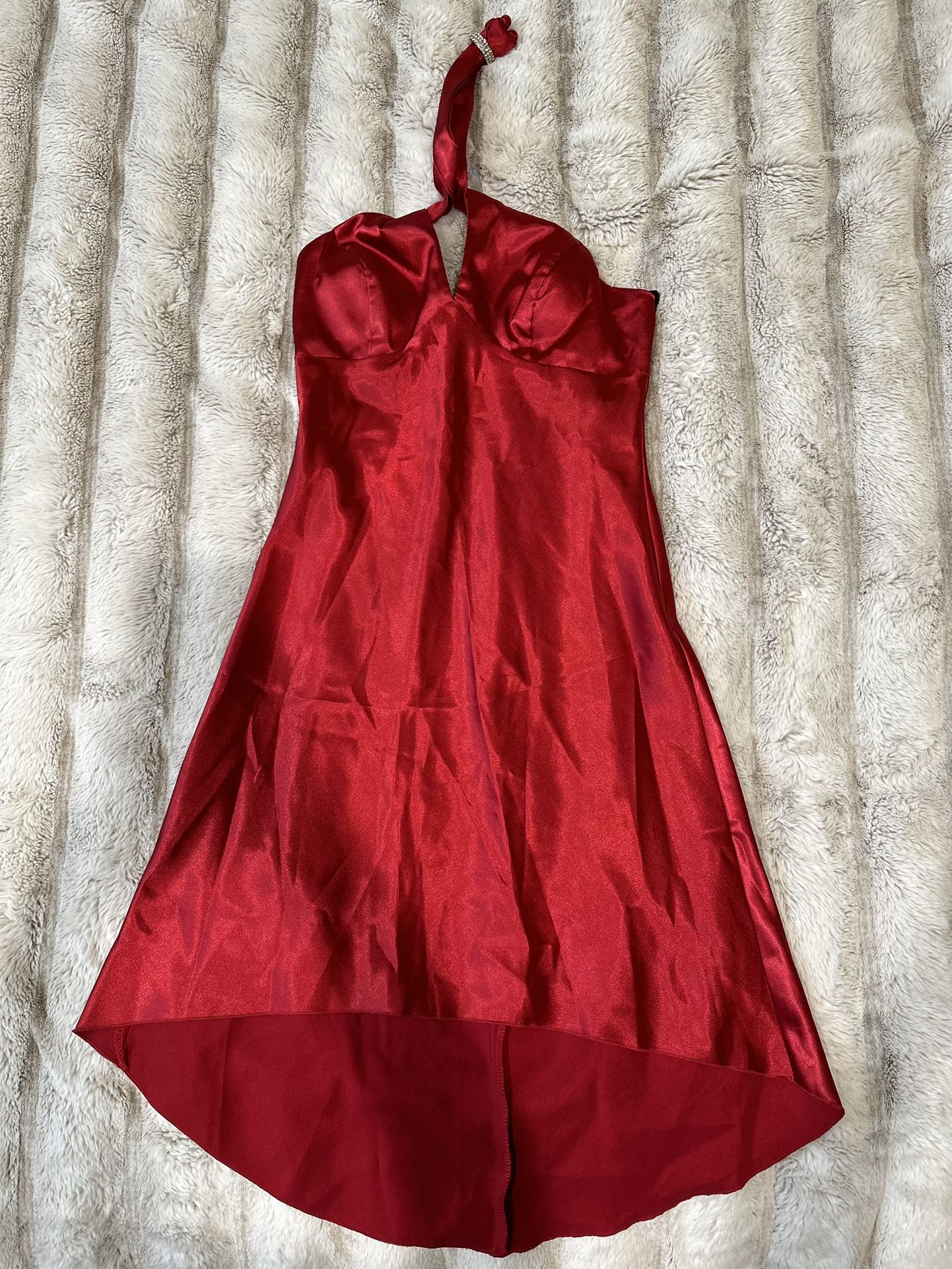 Womens' Red Halter Dress, Size small