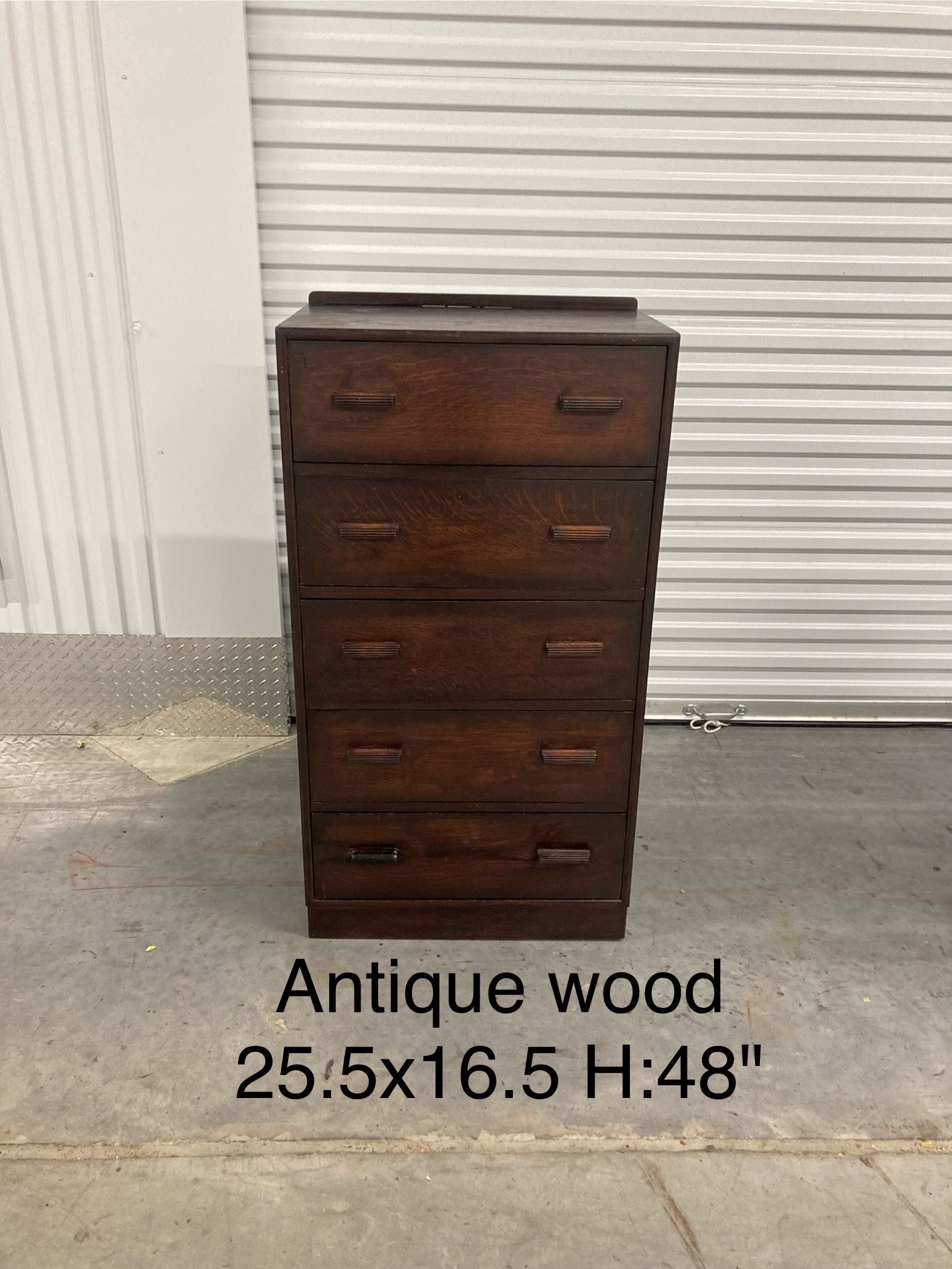 Antique Wooden Chest Dresser 