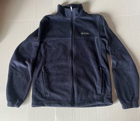 Columbia Blue Full Zip Fleece Jacket Men's Size S Small