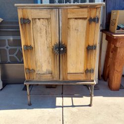 Rustic Primitive Cabinet / Cupboard - Good for TV Armoire - $95