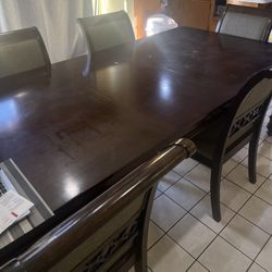 Real Wood Dinning Table Set