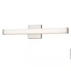 24 in. Integrated LED Brushed Nickel Bathroom Vanity Light
