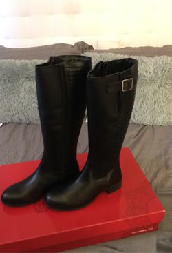 “Andrea” Brand New Tall black boots size 9