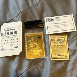 Dale Earnhardt NASCAR 1991 - 23KT Gold Collector Card
