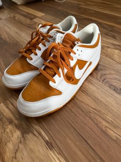 Nike Dunk Low White Orange size 12
