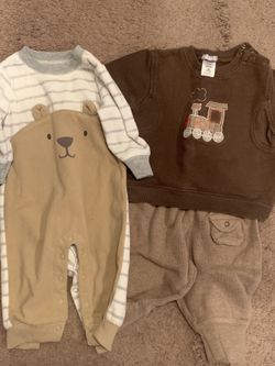 2 baby outfits- 6 mo