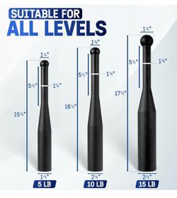 Yes4All Indian Clubs, Durable Steel Weights for Training and Rotational Strength