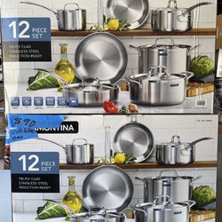 Tramontina Gourmet Tri-Ply Clad 12 Pc Cookware Set - Macy's