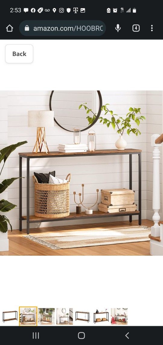 $50 HOOBRO 47.2" HALLWAY CONSOLE TABLE