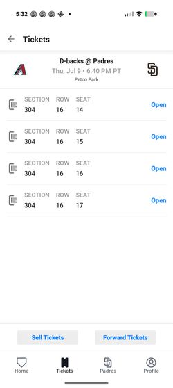 Padres vs diamondbacks tonight $30
