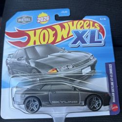 2026 Hot Wheels XL NISSAN SKYLINE GT-R (BNR32) 1/43 Scale METAL 4/24 - NEW