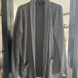 Grey Long cardigan
