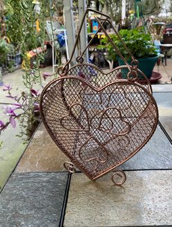 Rustic Metal Basket