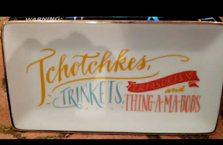 Tray Porcelain Tchotchkes
