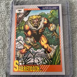 1991 Marvel Comics Series II Impel Trading Card #56 Sabretooth.  RJS